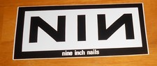 NIN Nine Inch Nails Sticker rectangle 6.5x3 RARE