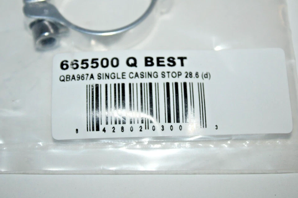 Parada de cable para carcasa de bicicleta 28,6 mm plateada QBA967A 665500 Q-¡Mejor envío gratuito a EE. UU.!!! Foto 4 de 4