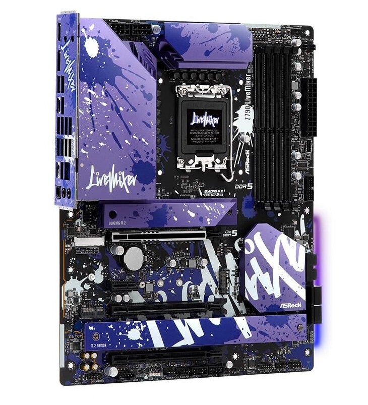 マザーボード ASRock Z790 LiveMixer LGA1700 For Asrock Z790 Livemixer Intel Z790 LGA1700 DDR5 ATX Motherboard