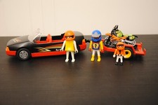 Playmobil 4442 - PKW / Auto mit Gokart und Anh&auml;nger, Fahrrad, City Life,Wohnhaus