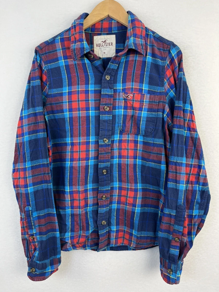 Hollister mens flannel shirts deals
