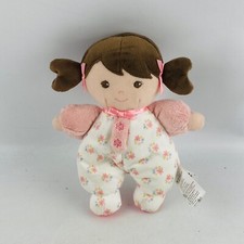 Baby Starters Doll Rattle Plush Brown Hair Eyes 10" Rashti Rashti 2018