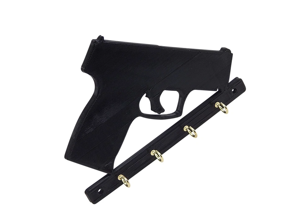 Taurus G3C 9mm Gun Handgun Key Rack Holder Hanger Entryway Wall Organization - Image 3 of 4