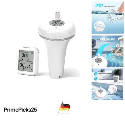 Funk Poolthermometer digital  mit Innenempfänger