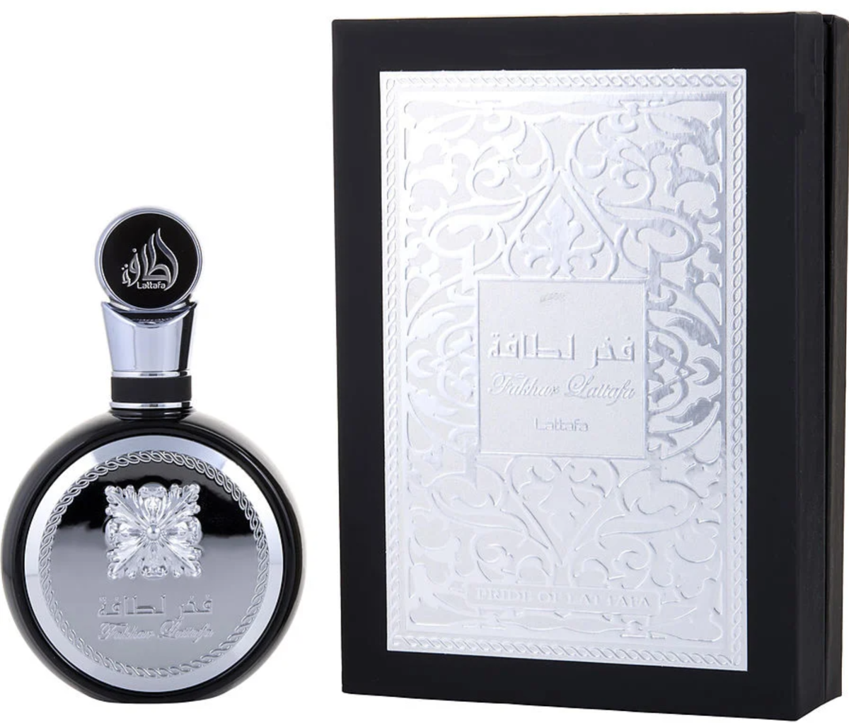 Lattafa Fakhar Silver 3.4oz EDP Spray For Men New In box Free