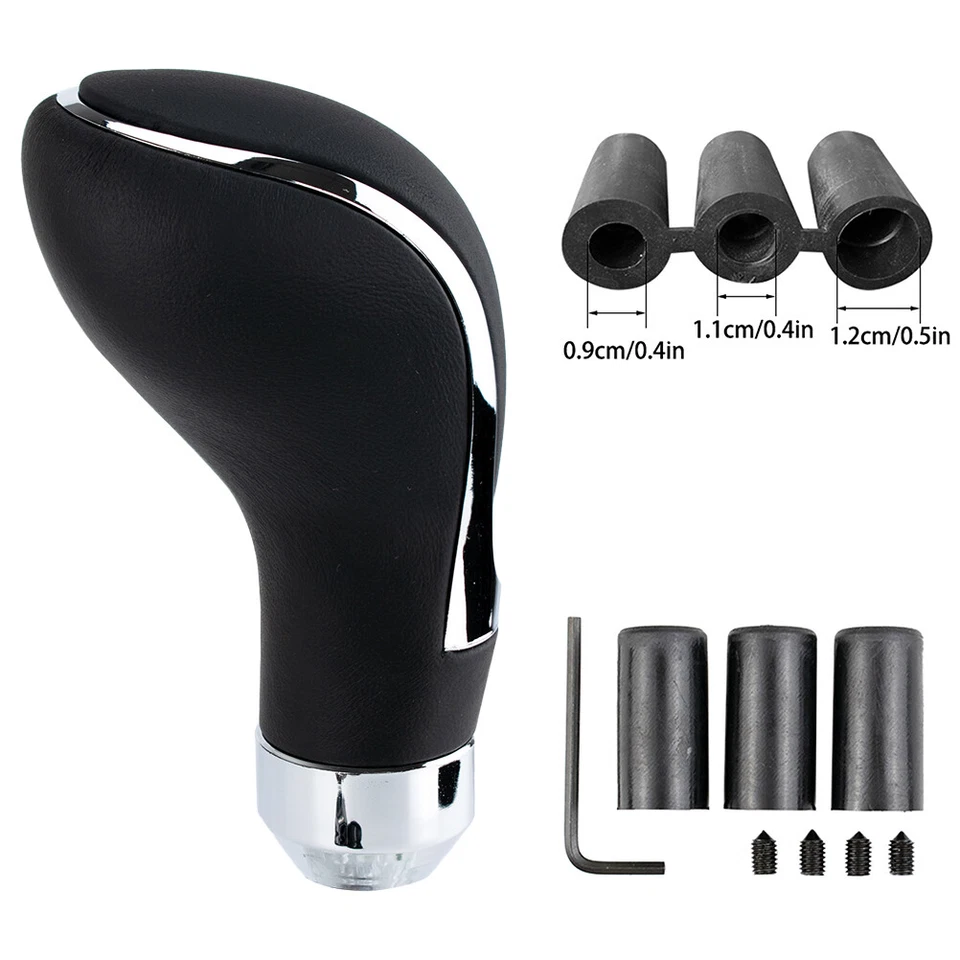 Leather Gear Shift Knob Stick Lever Head Pen Car For Manual Automatic Universal. - Image 3 of 4