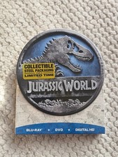 Jurassic World in Collectible Tin Blu-ray, DVD  SEALED