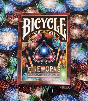 COLLECTIBLE PLAYING CARDS Bicycle Fireworks Playing Cards - Limited Print Run - New Sealed