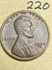 1924-D LINCOLN WHEAT CENT, "VERY FINE" CONDITION, Low Mintage DATE, #220