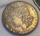Gorgeous!!  Naturally Toned 1902 P Morgan Silver Dollar Au/Unc Very Nice Coin!!