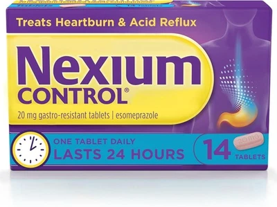 Nexium Control Heartburn & Indigestion Tablets for Acid Reflux Relief 20mg *NEW