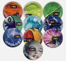 ONE Color Sensations Lubricated Ultra Soft Latex Bulk Condoms-Choose Quantity