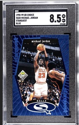 1998-99 Upper Deck UD Choice Starquest Blue Michael Jordan SGC 8.5 