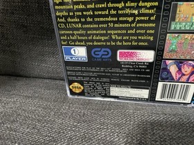 Lunar: Eternal Blue (Sega CD, 1995) Complete W/ Reg Card & Merch Insert Untested