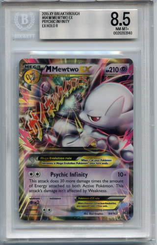 M Mewtwo-EX graded BGS 8.5 for sale on eBay