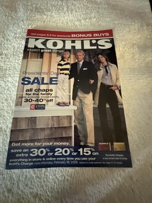 Kohl s Insert 2008 PRESIDENTS  DAY SALE 60 Pages EXCELLENT Condition