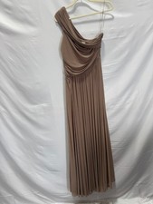 Ronny Kobo Brown Polyester Blend Killian Gown Size L with Small Fabric Snag