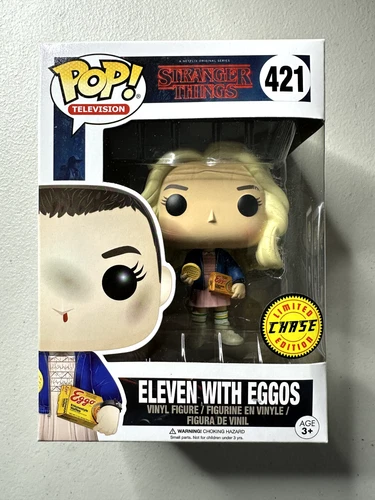 Funko Pop! Vinyl: Stranger Things - Eleven with Eggos (Chase) #421 NEW