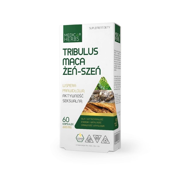 Medica Herbs Tribulus Terrestris Maca Ginseng Komplex Libido Energie 60 Kapseln-image