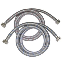 Appli Parts APIH-7234 2-Pack 6 ft Washing Machine Inlet Hose Braided Stainless S