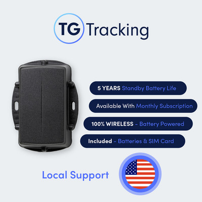 TG Tracking Wireless IP68 Rated GPS Tracker - 5 Years Battery Life