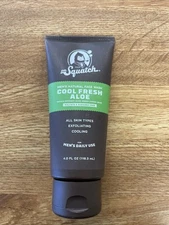 DR SQUATCH Mens Natural Face Wash COOL FRESH ALOE (4.0 fl oz) SEALED