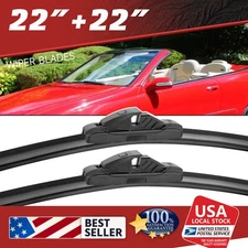 FOR Mercedes-Benz C230 2004-2007 Windshield Wiper Blade Pair Set of 22"+22"