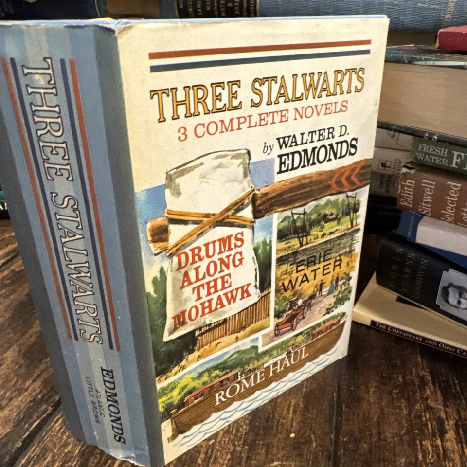 VINTAGE 3 STALWARTS COMPLETE NOVELS WALTER D. EDMONDS - HARDCOVER W/ DUST JACKET - Imagem 2 de 4