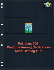 $1.25 Scott Value - 2001 PAKISTAN Dialogue Among Civilizations CV MNH NH UMM