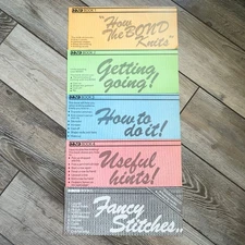 Vintage 1983 Bond Knitting Machine 5 Book Manuals Lot London