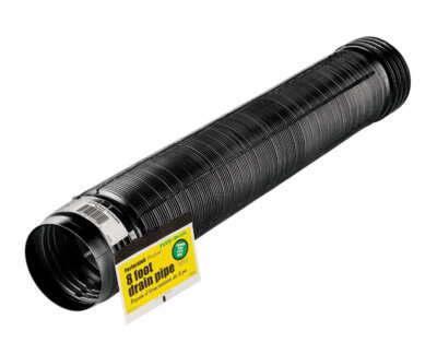 Flex-Drain 4  D X 8 ft. L Poly Drain Pipe