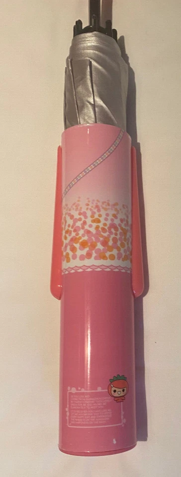 PARAGUAS MUÑECA Rosa Plegable con Estuche Rígido Niña Japón Dama Alta Calidad Nuevo en Caja Lluvia Sol Foto 4 de 4