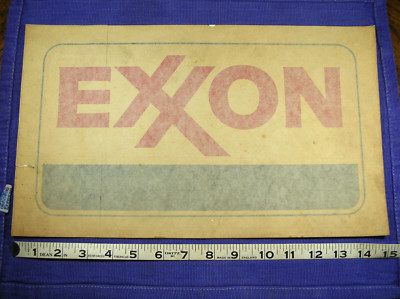 Vintage Exxon Service Station Gas Pump Small Decal 15