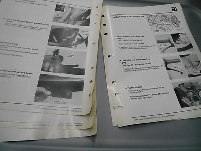 Honda Factory Set-Up Inst. & Pre-Delivery Dealer Manual 1997 SA50