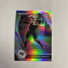 2021 Panini Prizm Draft Picks - Silver Prizm #134 Sage Surratt (RC)