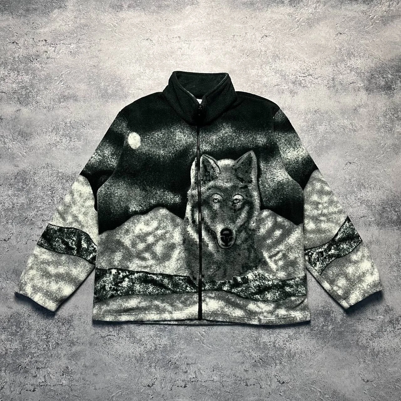 Wolf Fleece Light Jacket Sherpa Men's Size M Long Sleeve