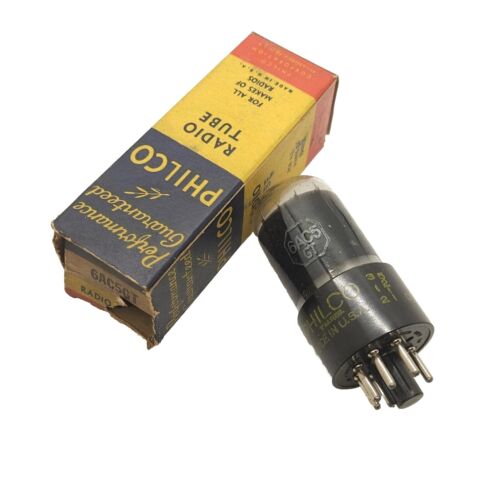 Philco vintage tubo sottovuoto modello 6AC5GT valvola testata buoni amplificatori radio IOB - Foto 1 di 2