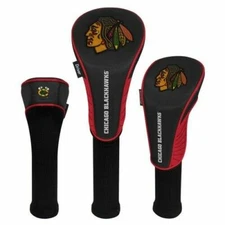 Chicago Blackhawks Golf Head Cover Set of 3