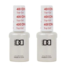 DND Soak off Gel Polish TOP GEL 400 - 2 Bottles