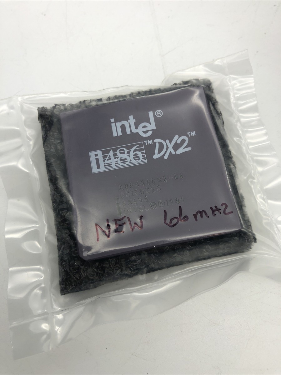 NEW Intel 486 DX2 66MHZ A80486DX2 SX645 SX911 i486 CPU