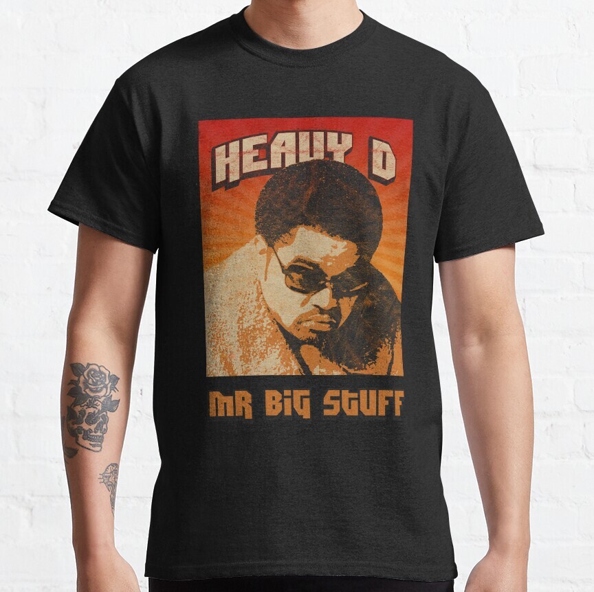 HOT SALE! Heavy D Hip-Hop Old School Classic Retro Vintage T-Shirt
