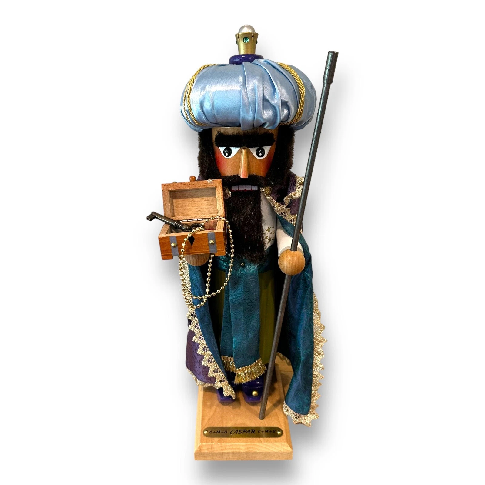 Steinbach Caspar Limited Edition German Nutcracker 17" S881 Wise Men NO STAFF