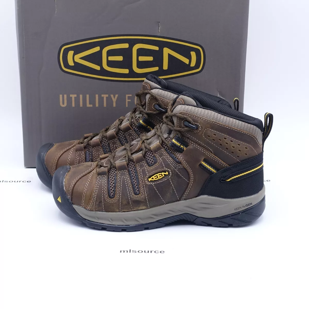 Size 7.5 WIDE 2E Men s 8.5 Women s KEEN Utility Flint 2 Mid Steel Toe Shoes