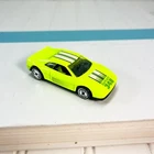 Vintage 1990 Mattel Hot Wheels Toy Car Neon Yellow Ferrari 348 Sport Coupe Retro