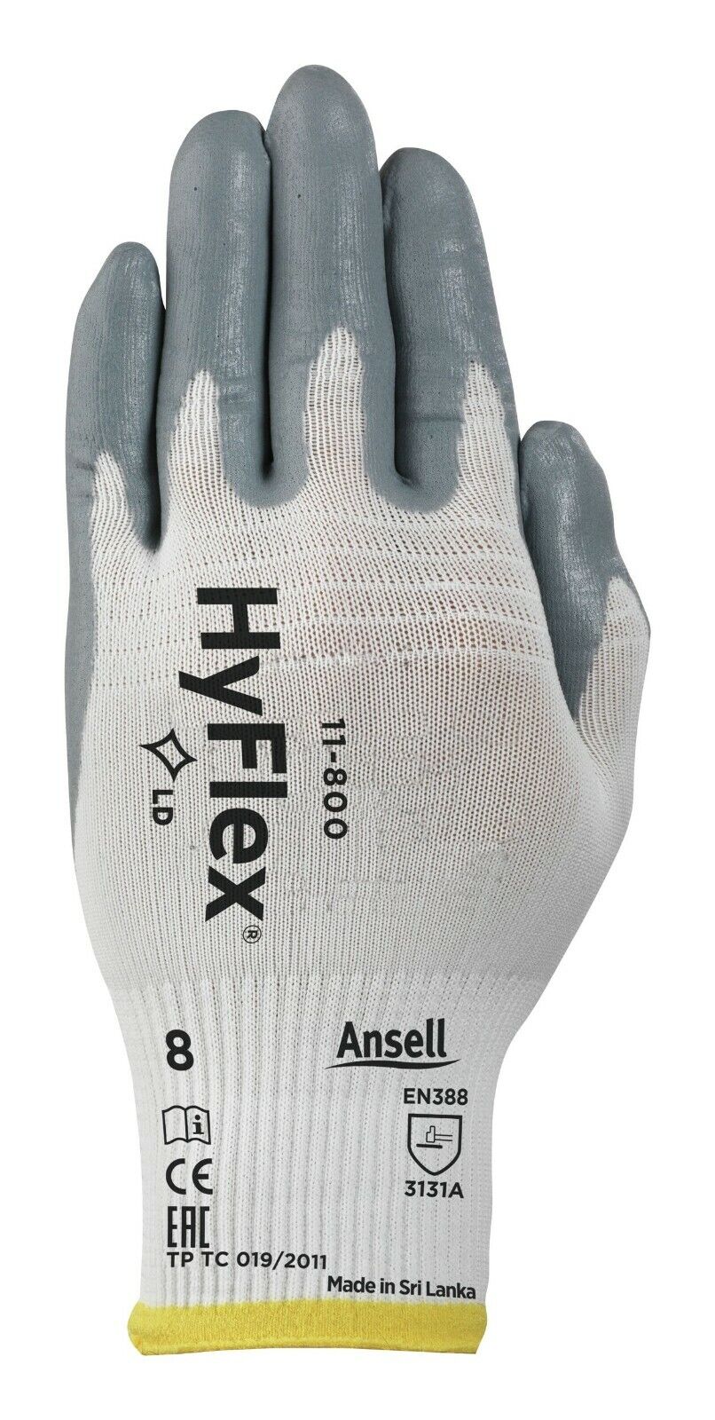 Nitras Ansell HyFlex 11-800 Schutzhandschuhe, Arbeitsschutz-Handschuhe, Montage