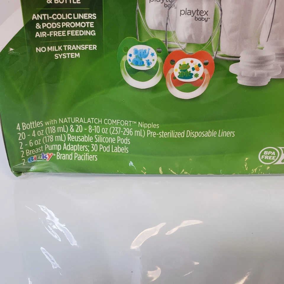 Playtex Baby Nurser Drop-Ins Liners & Silicone Pods Bottles Newborn Gift Set - Image 4 of 4