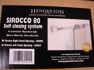 #ad Henderson Sirocco 80 Self Closing Sliding Door System SIRRH Right Hand $495.00