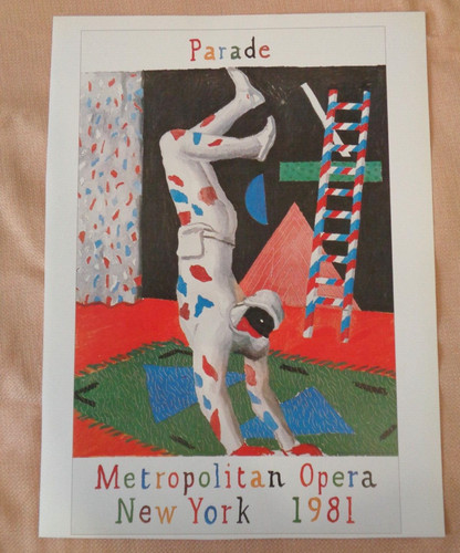 David Hockney Parade Metropolitan Opera 1981 Poster Art Print