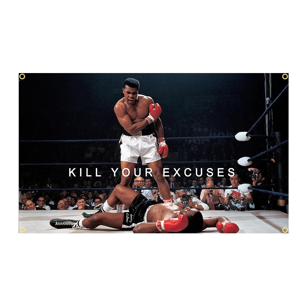 Muhammad Ali Boxing Gym Motivation Flag Banner Tapestry Wall Art Hanging 3x5Ft