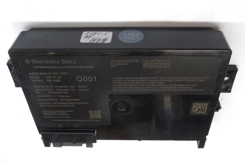 2021 Mercedes Benz S500 S580 GPS Navigation Control Module A2239006725 OEM A1 - Image 3 of 4